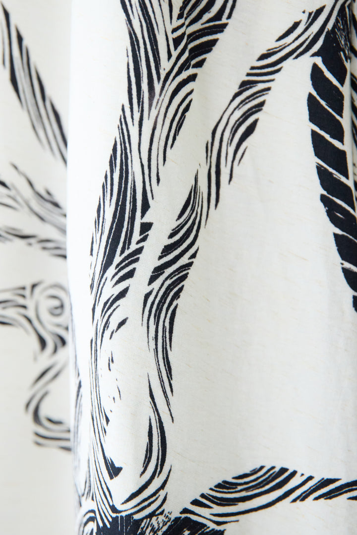 ロープラインプリントワンピース