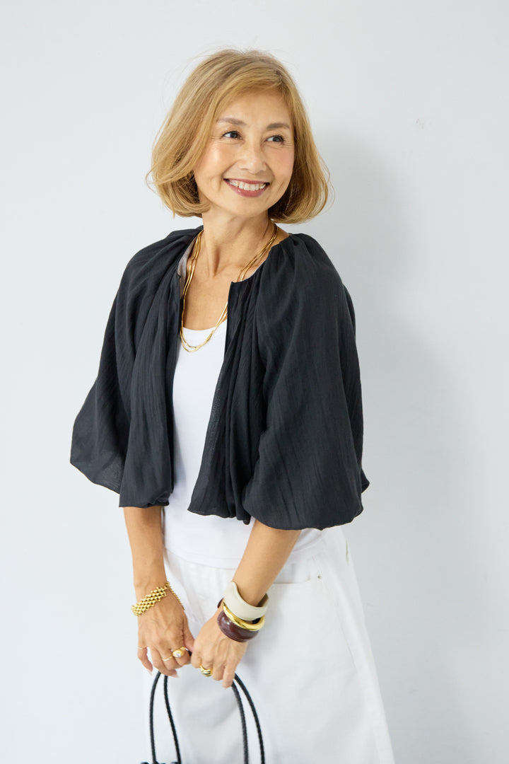 フラッフィーバルーンショートブルゾン