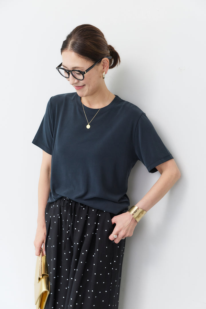 クルーネック スムースTシャツ