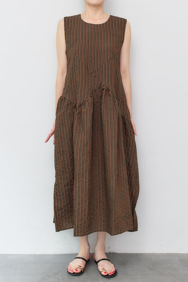 シアサッカー切替ワンピース