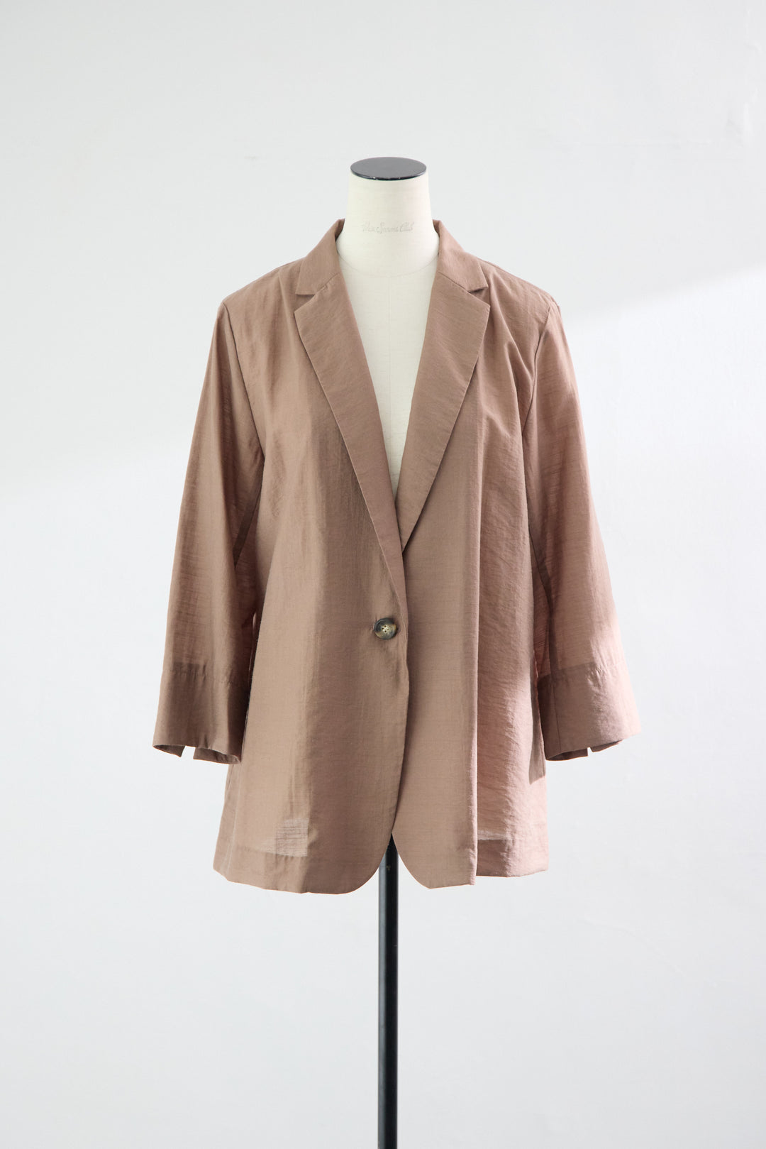 [SET]洗えるテーラードジャケット+パネル切替 カーブデニムパンツ(2set)