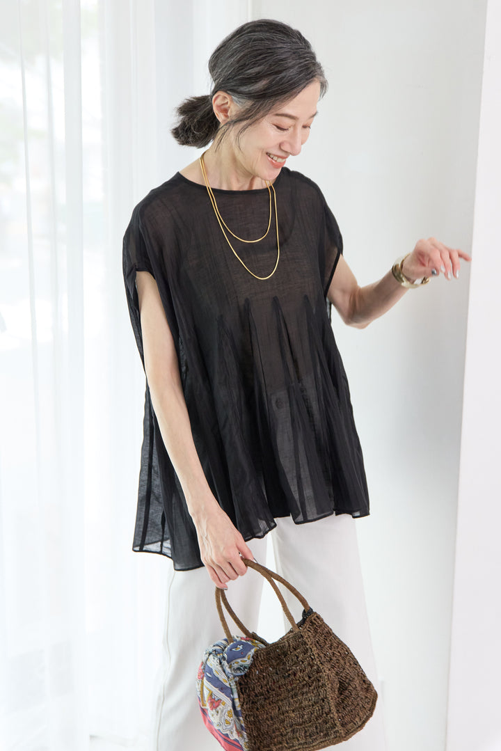 ホワイト ワイドストレートパンツ