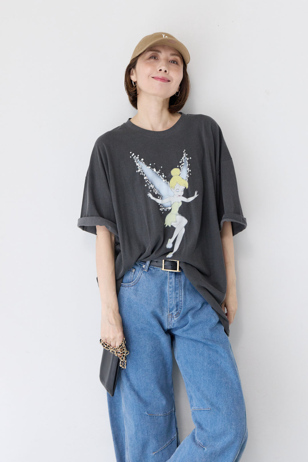 ピグメント加工風 ティンカー・ベルTシャツ