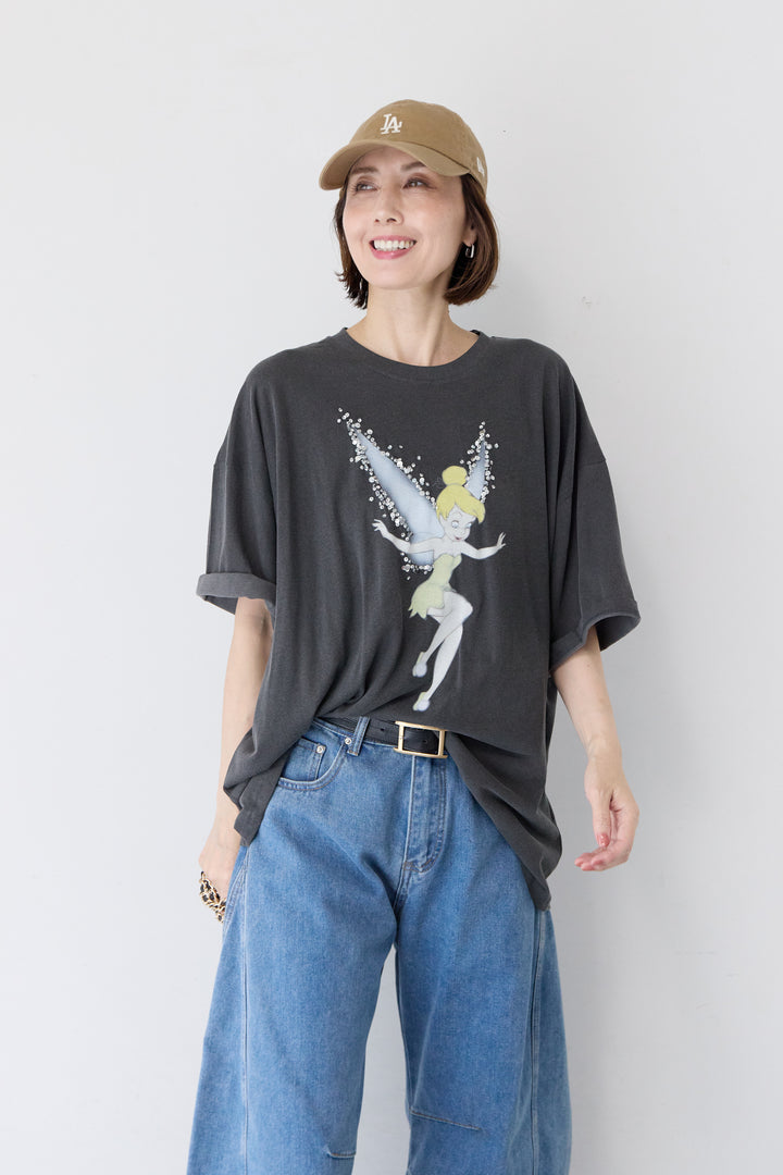 ピグメント加工風 ティンカー・ベルTシャツ