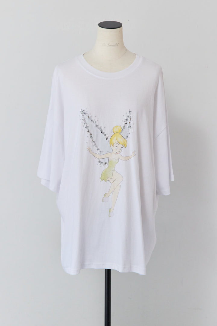 ピグメント加工風 ティンカー・ベルTシャツ