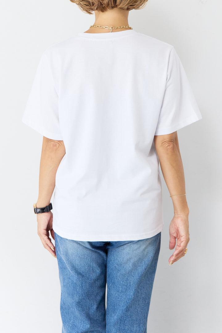 BONJOURロゴプリントTシャツ