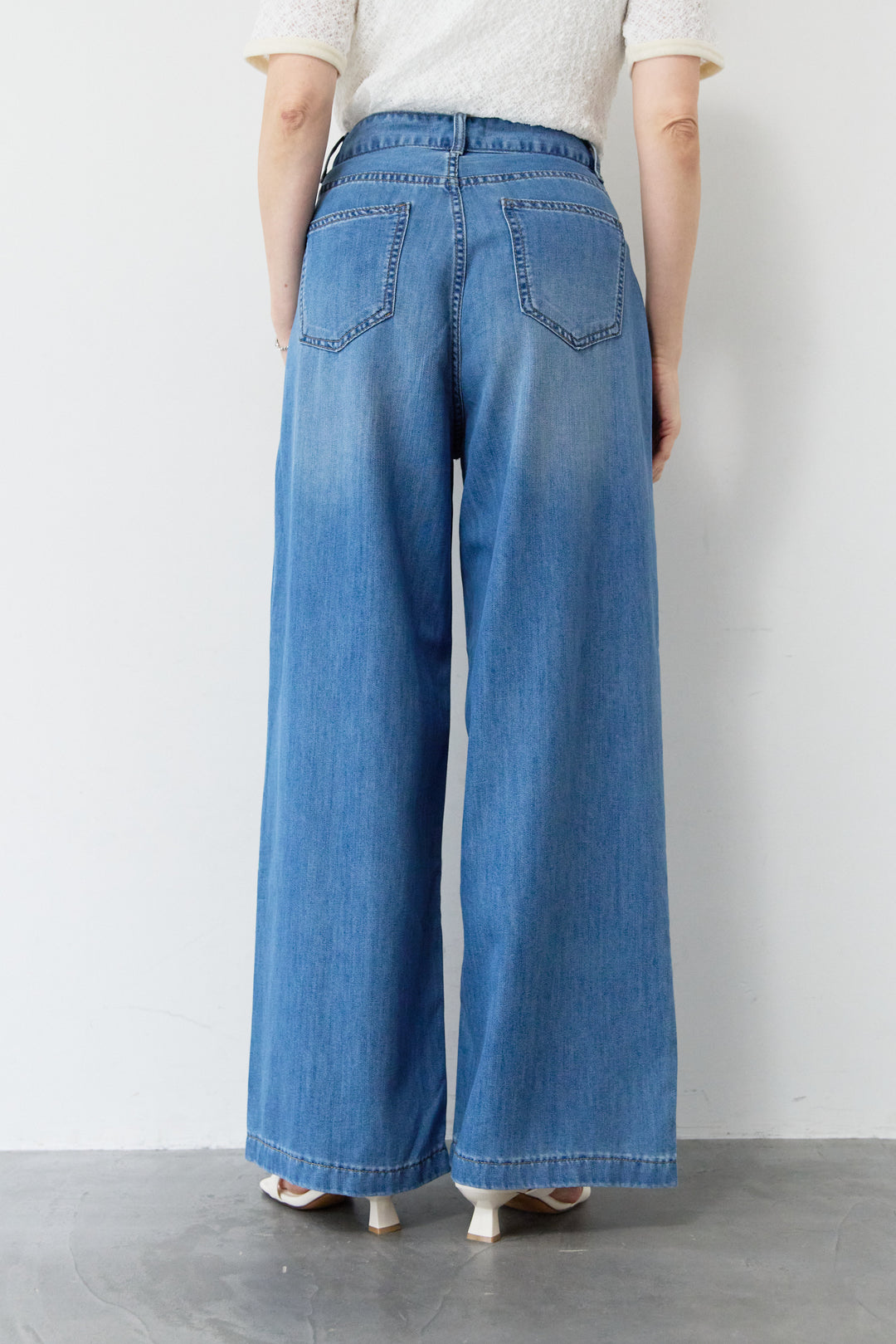 【接触冷感】クールストレッチテンセルデニムパンツ