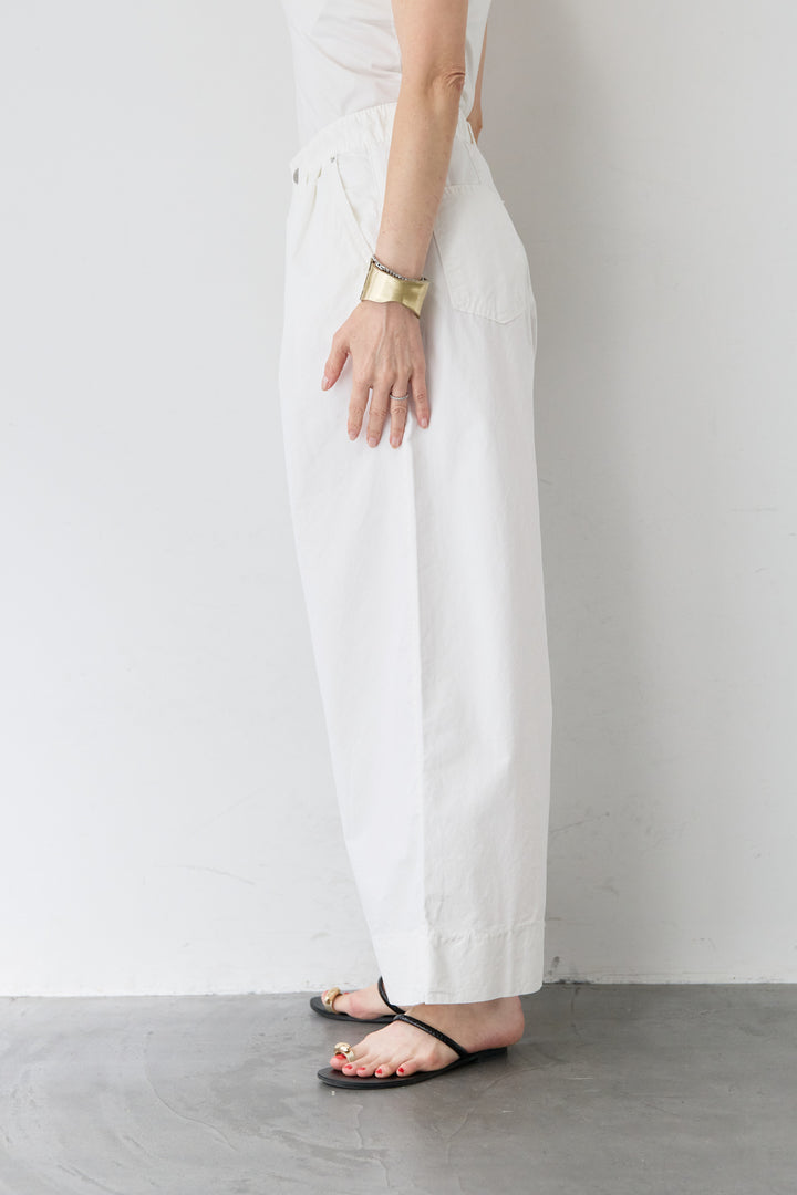 コットンタックワイドパンツ