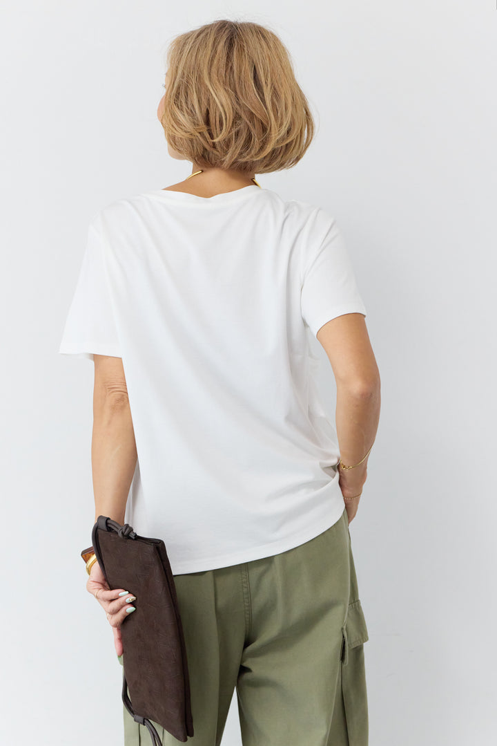 [SET]シアーレイヤードキャミTシャツ+テンセルカーゴパンツ(2set)