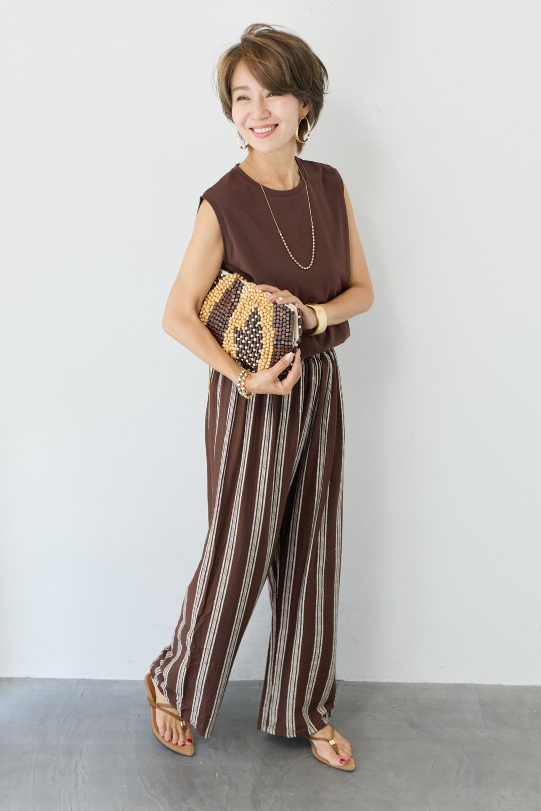 【UVカット・接触冷感・吸水速乾・遮熱】USAコットンノースリーブブルオーバー