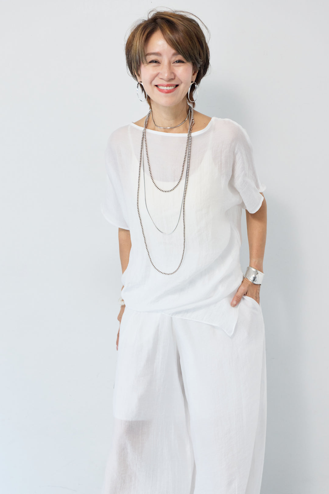 (2SET)アシメブラウスセットアップ