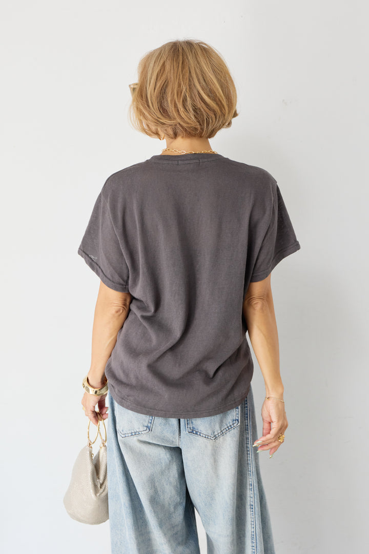 DOGプリント ヴィンテージライク Tシャツ