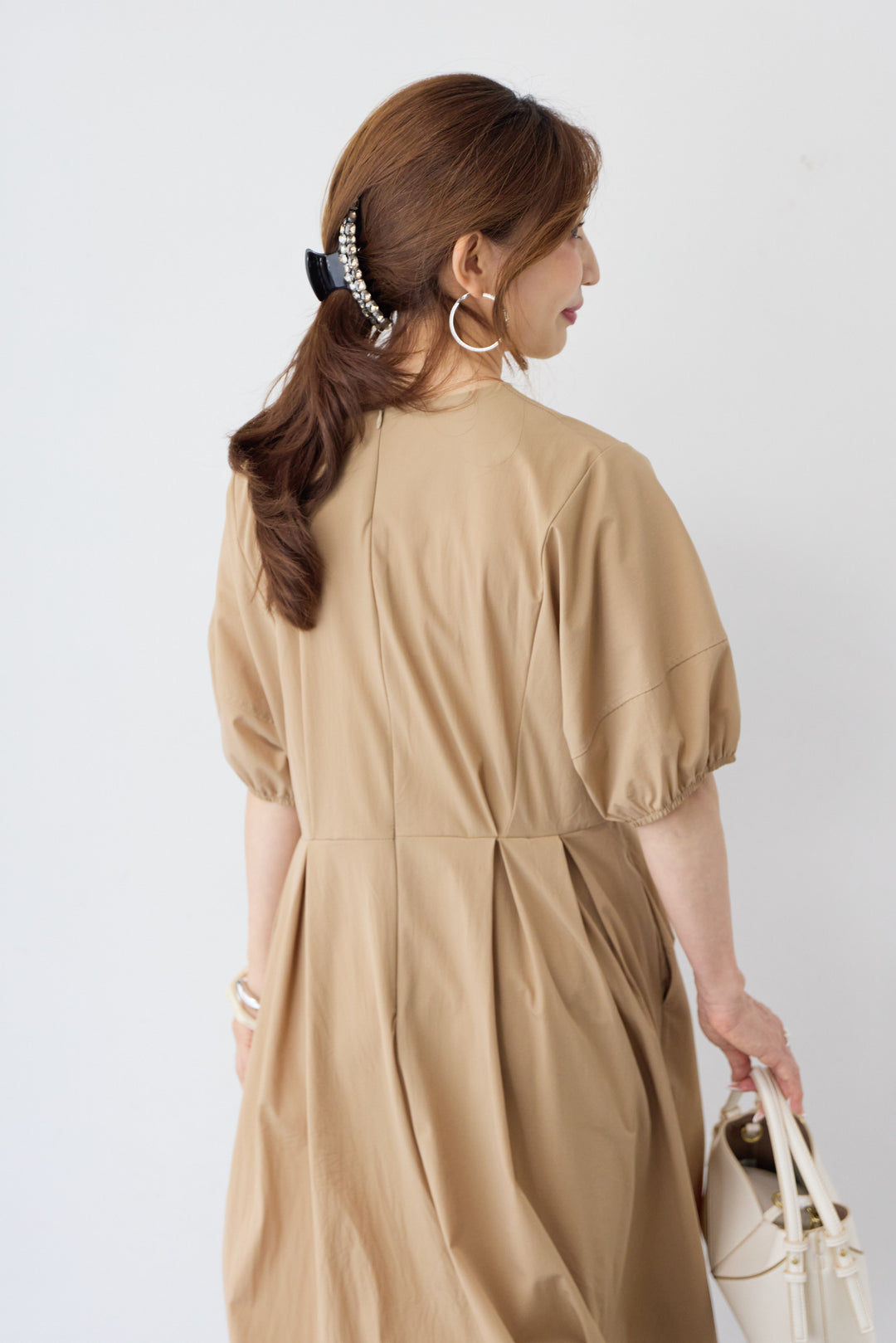 フロントジップ  ロングワンピース