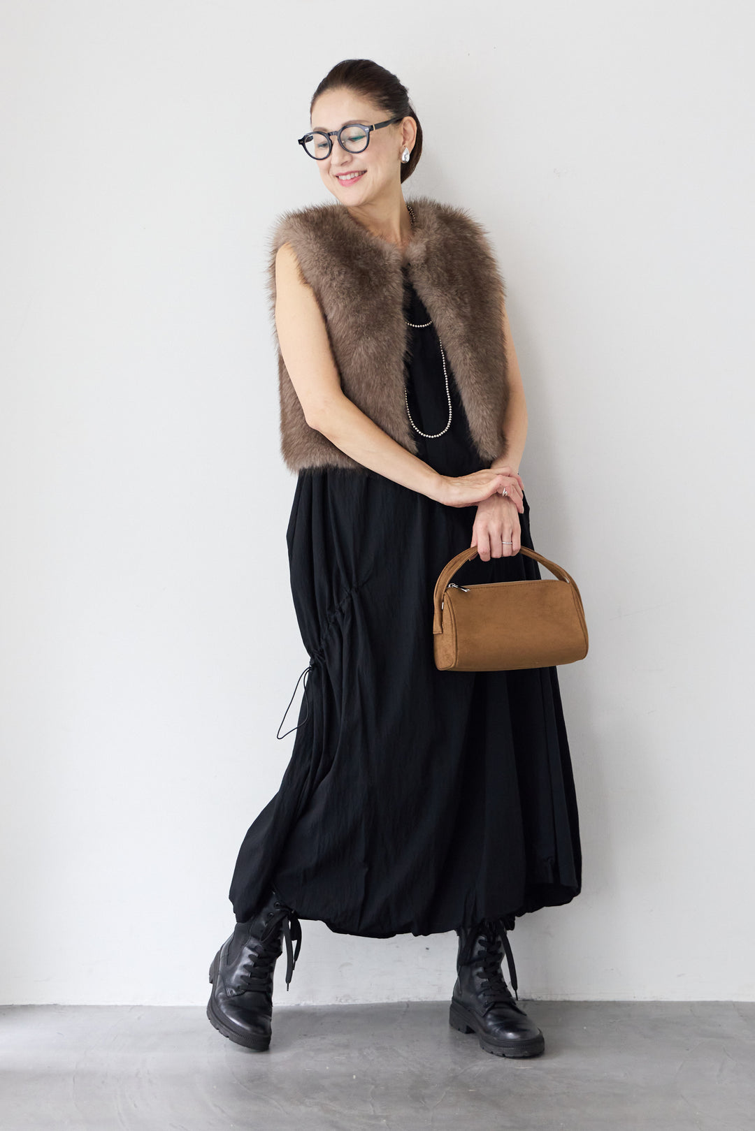 エコファー ショートベスト