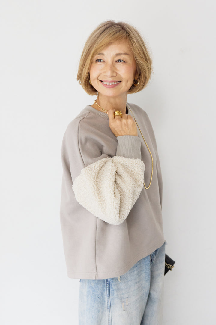 ボアスリーブドッキングプルオーバー