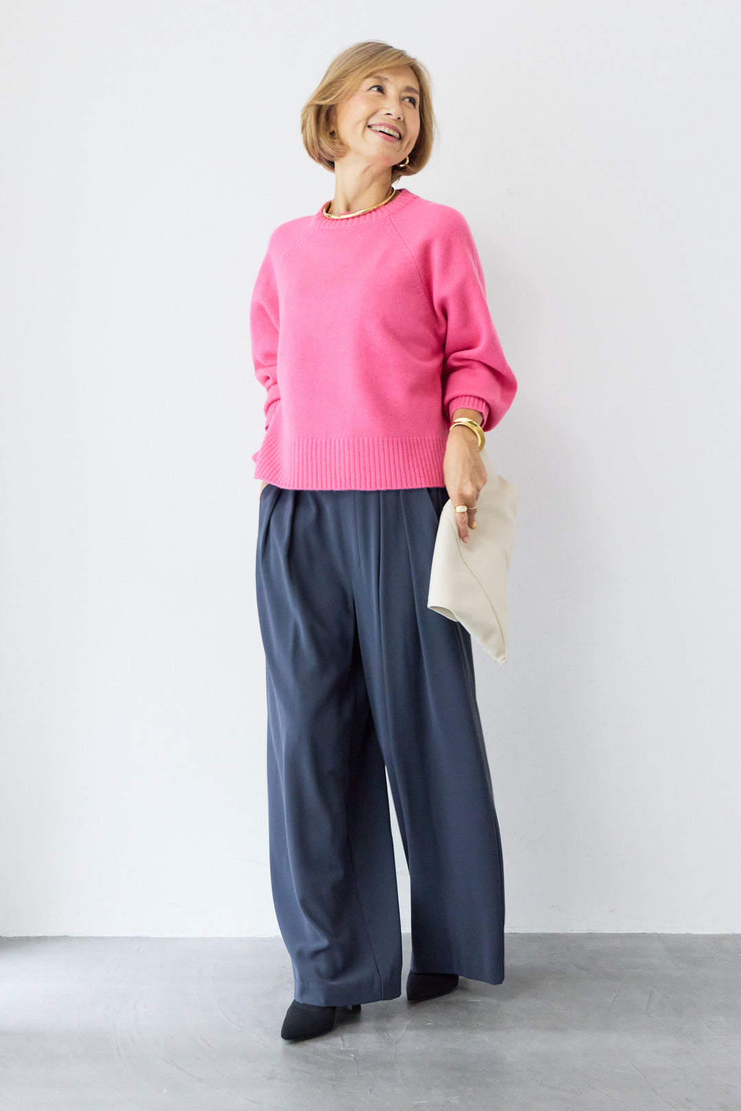 ハイウエストストレートパンツ
