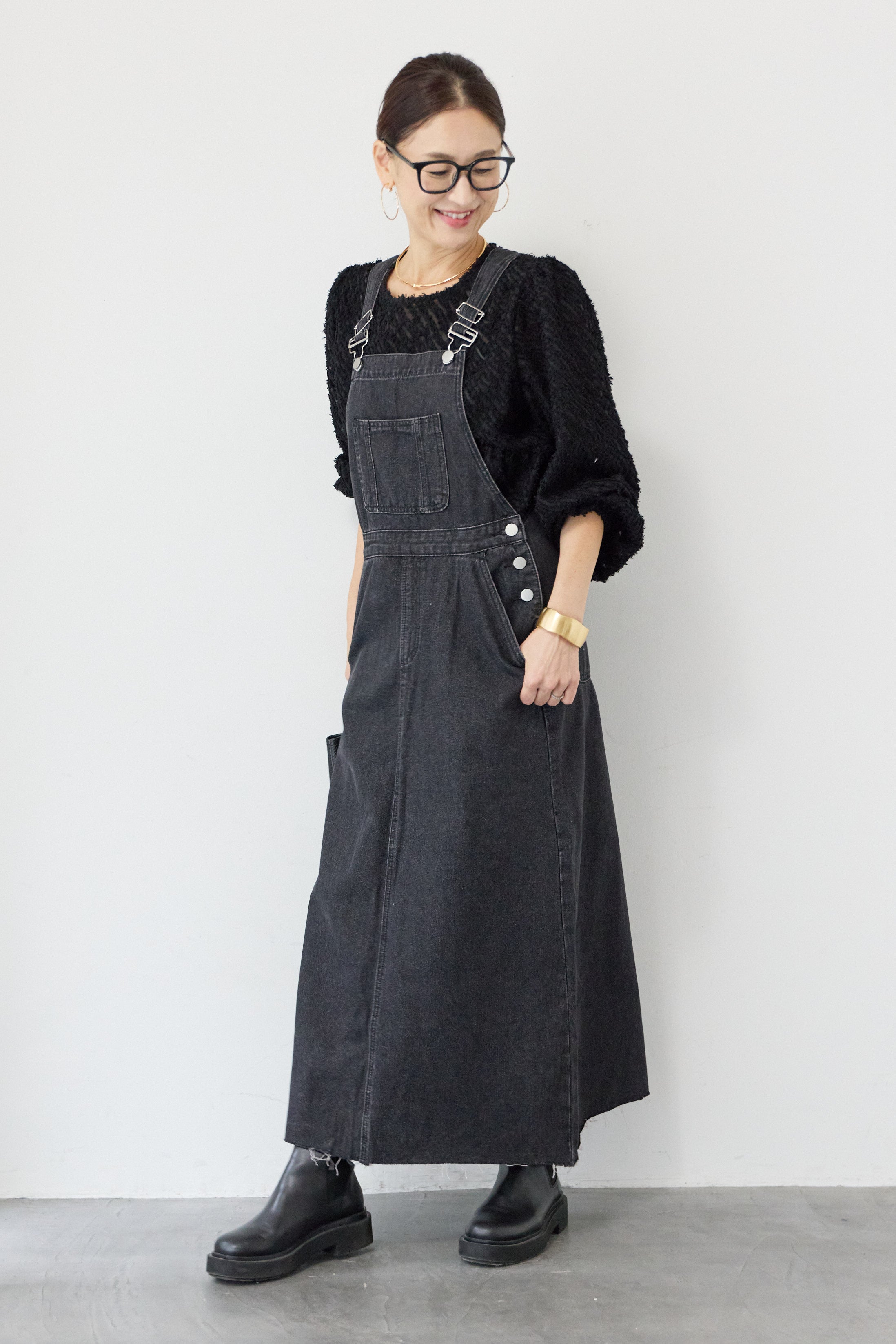 PLUS OTO.HAデニムサロペット カットオフワイドデニムサロペット – plusotoha