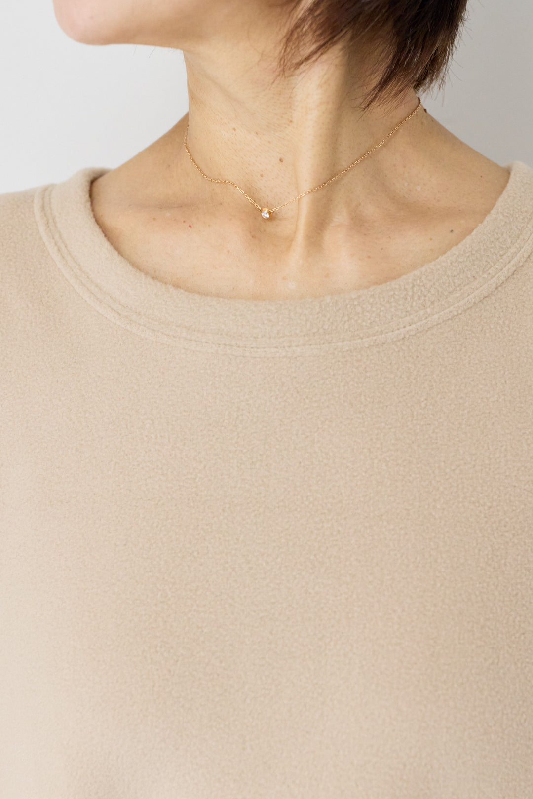 ふわもこフリースラフシルエットワンピース