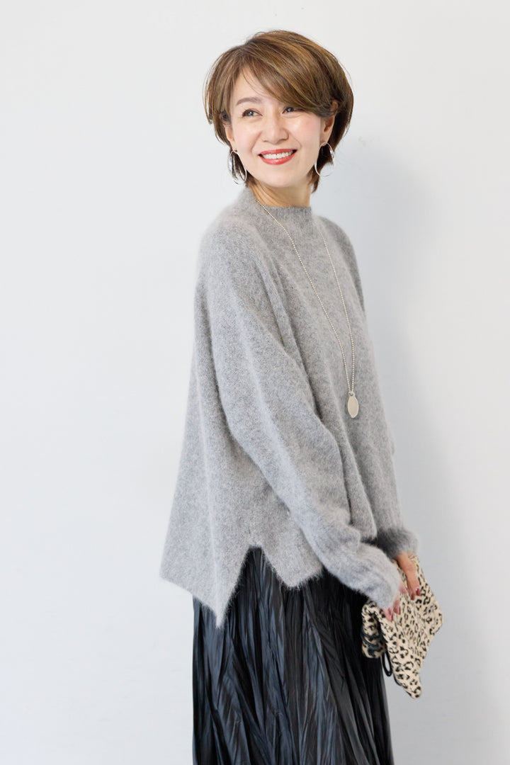 FOX混ワイドシルエットニット