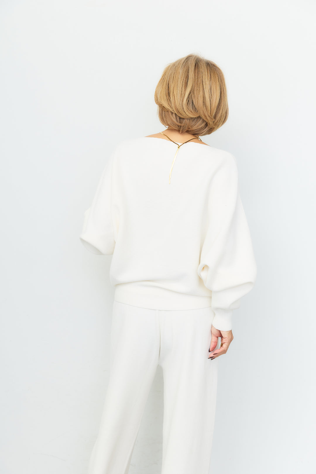 【2SET】リラクシー ドルマンスリーブニットアップ