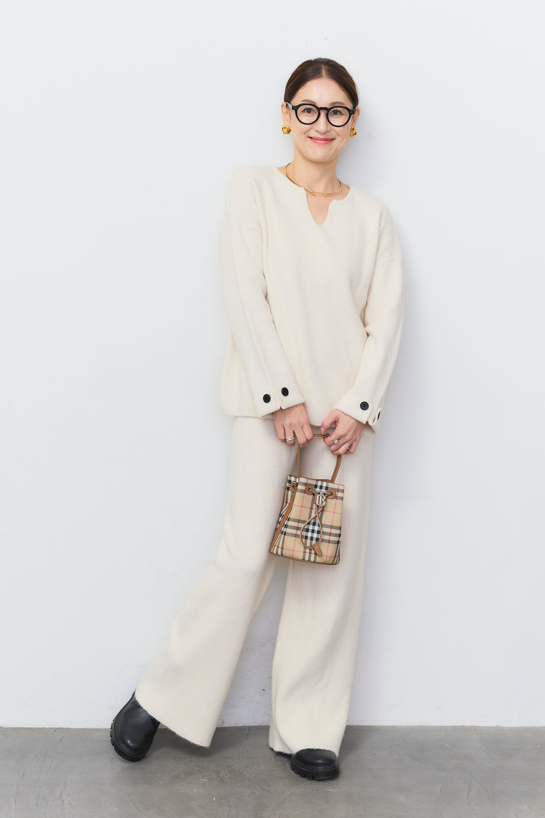【3点セット】カールエコファーベストニットセットアップ