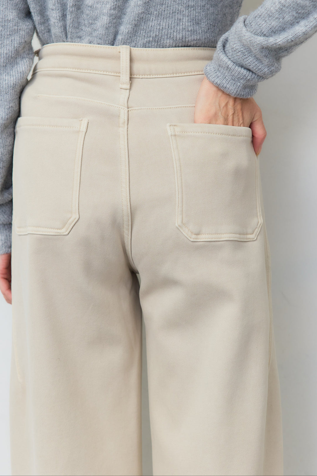 裏起毛ウォームストレートデニムパンツ