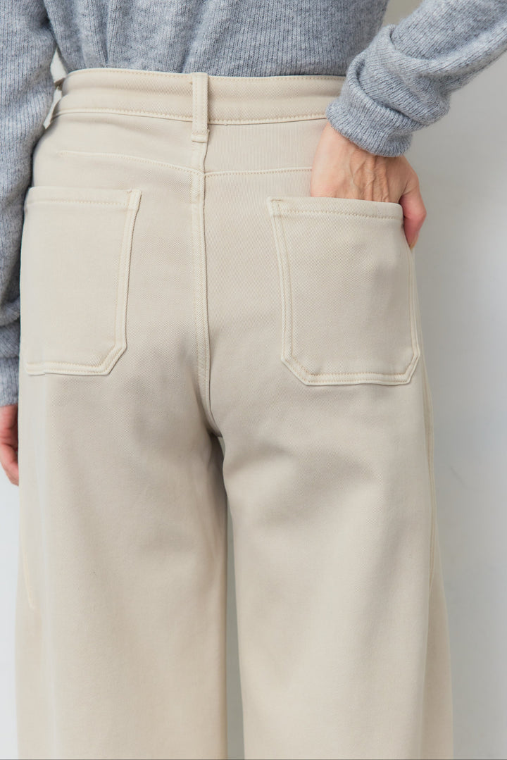 裏起毛ウォームストレートデニムパンツ