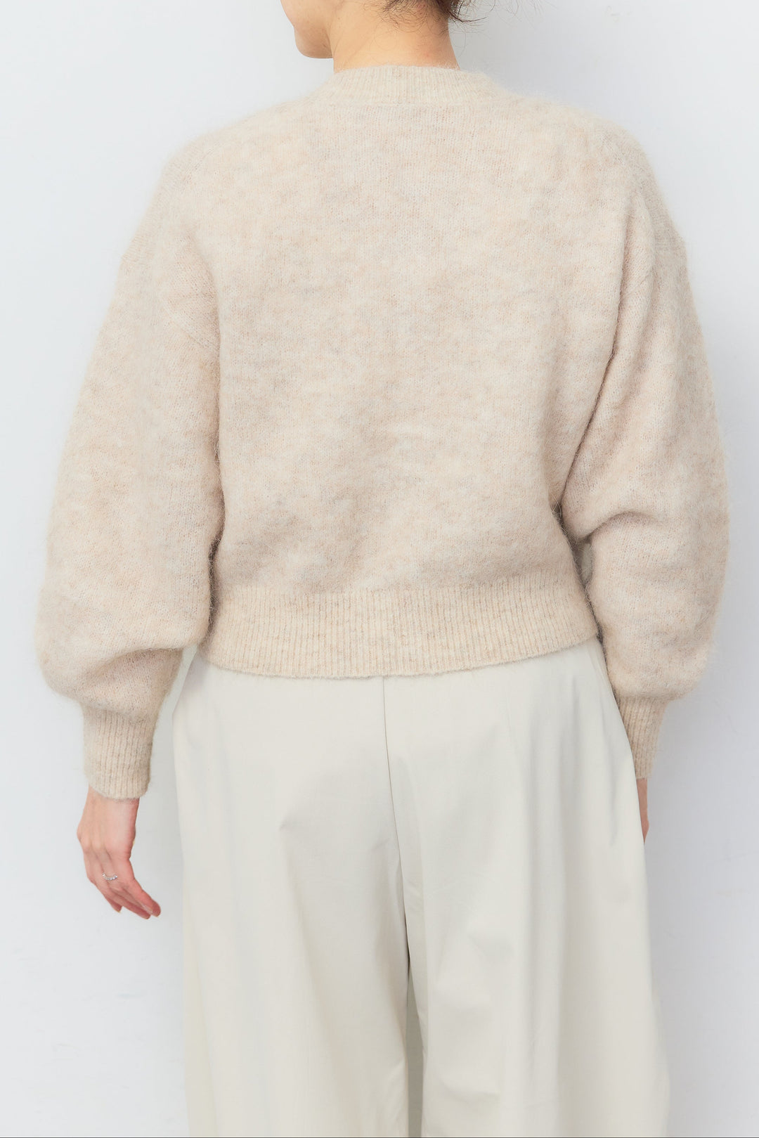 アルパカシャギーショートカーディガン