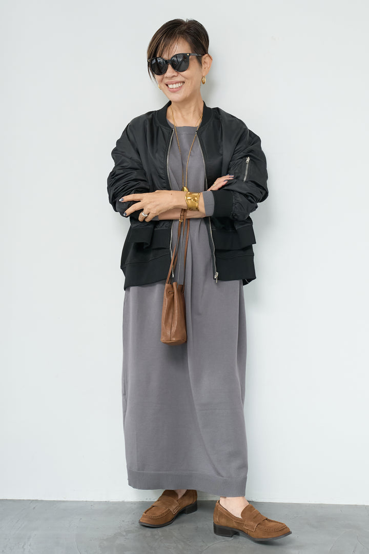 レイヤードデザインMA-1ブルゾン