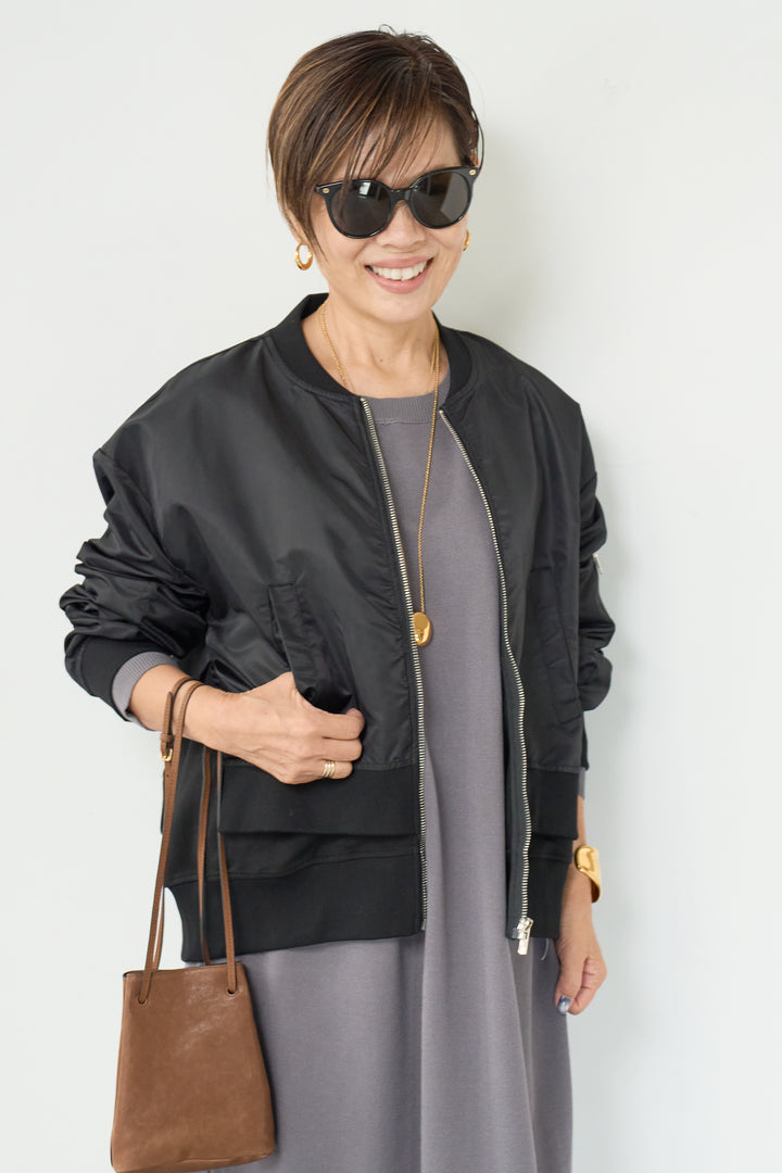 レイヤードデザインMA-1ブルゾン