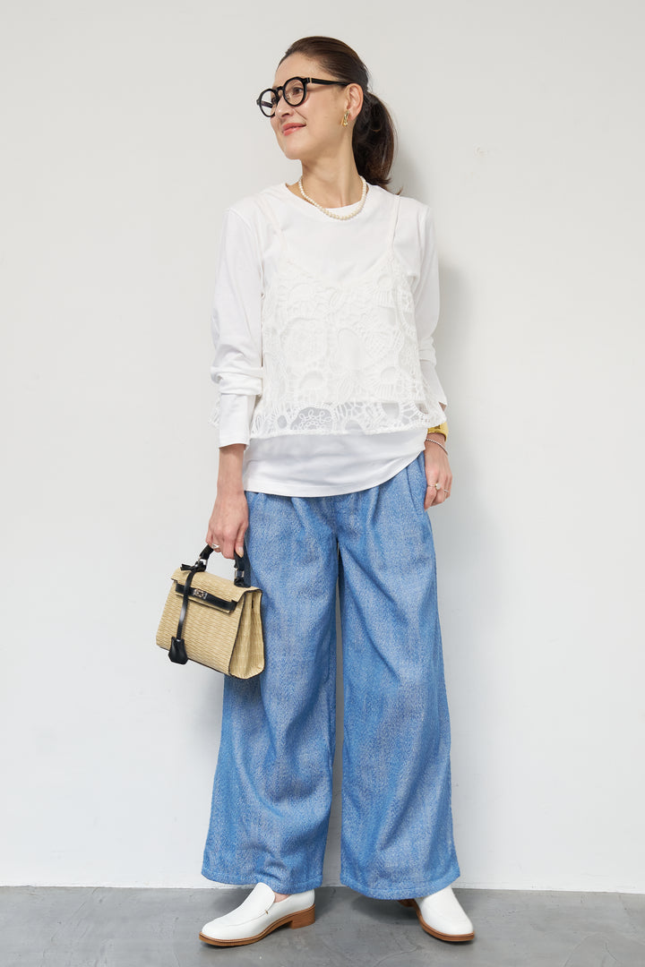 刺繍レースビスチェ