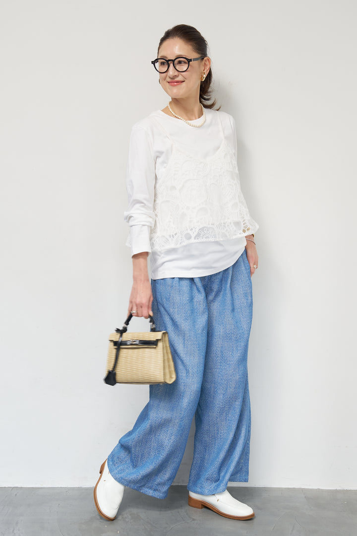 刺繍レースビスチェ