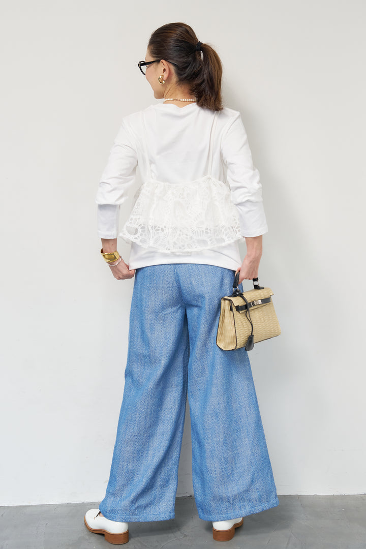 刺繍レースビスチェ