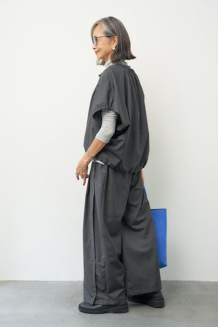 ウエストレイヤード ワイドパンツ