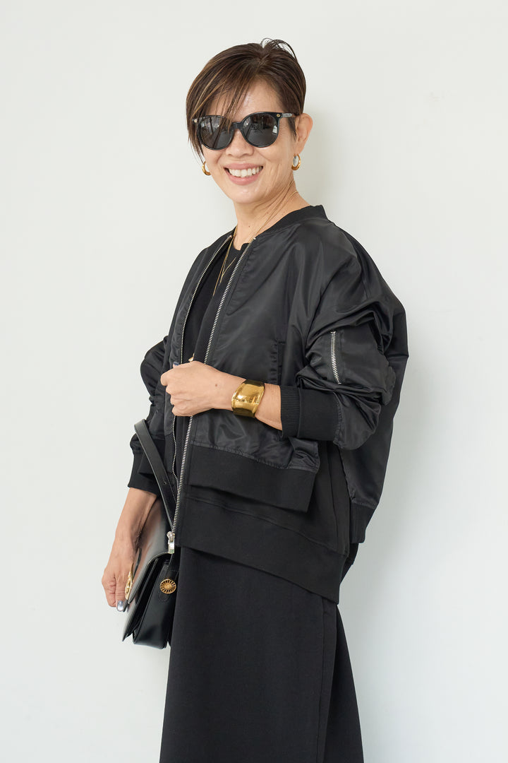 レイヤードデザインMA-1ブルゾン