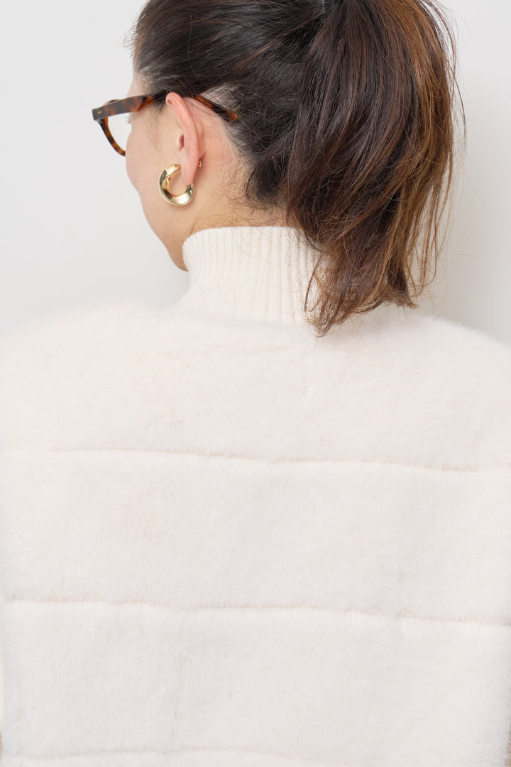 [SET]エコファーコンビジップブルゾン+メルトンタックワイドパンツ(2set)