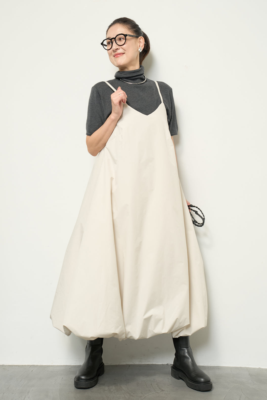 中綿バルーンキャミワンピース