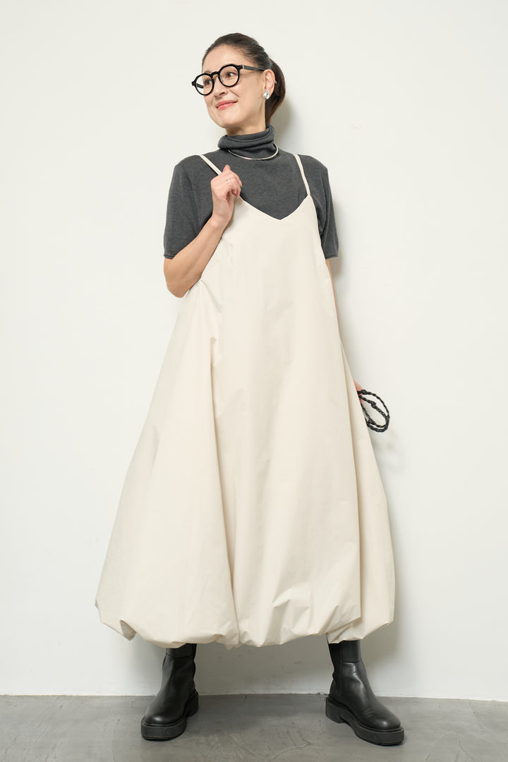 中綿バルーンキャミワンピース