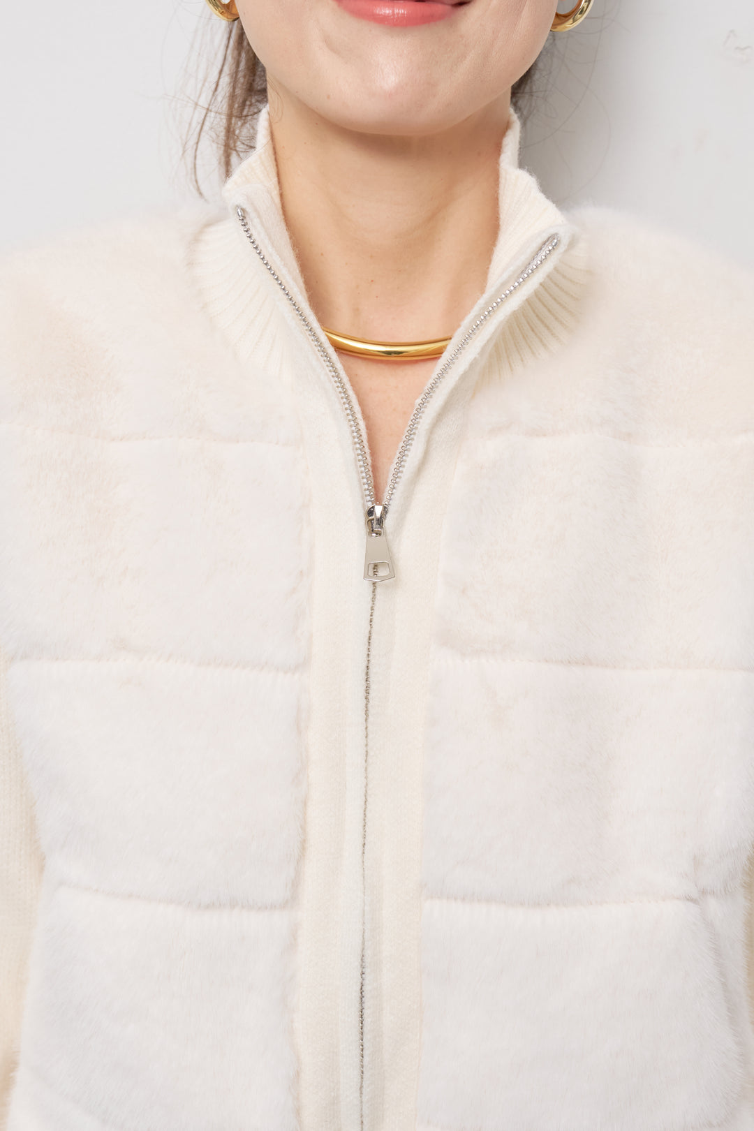 [SET]エコファーコンビジップブルゾン+メルトンタックワイドパンツ(2set)