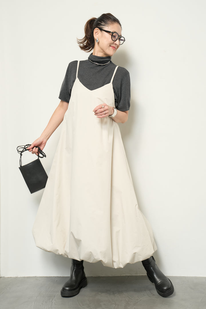 中綿バルーンキャミワンピース