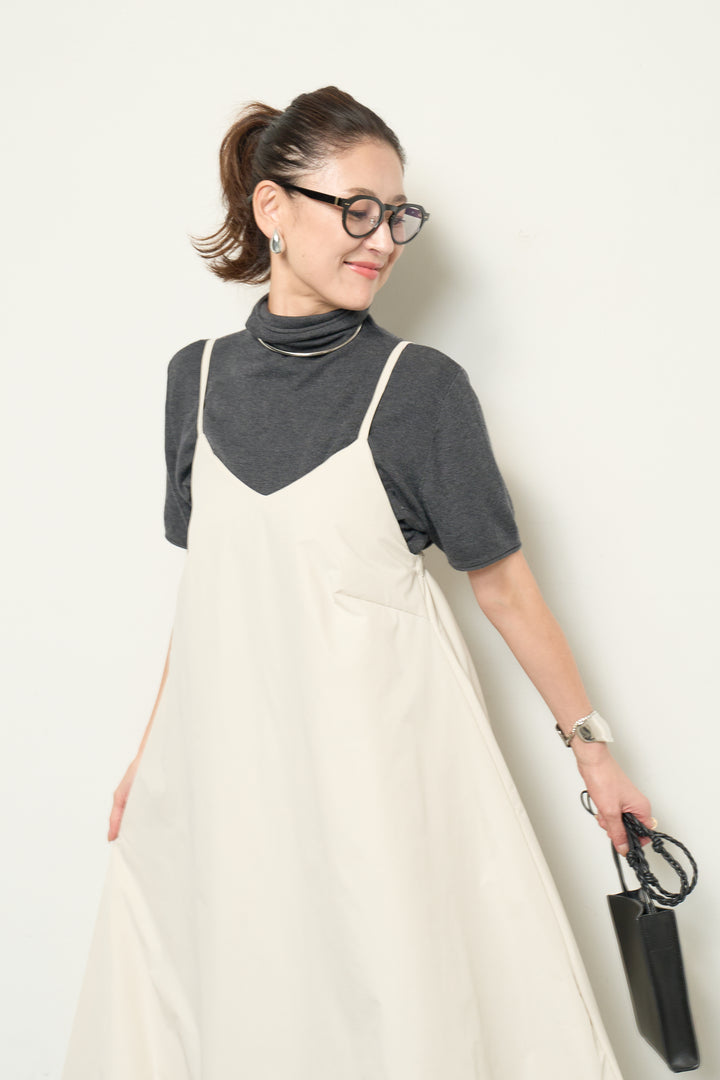 中綿バルーンキャミワンピース