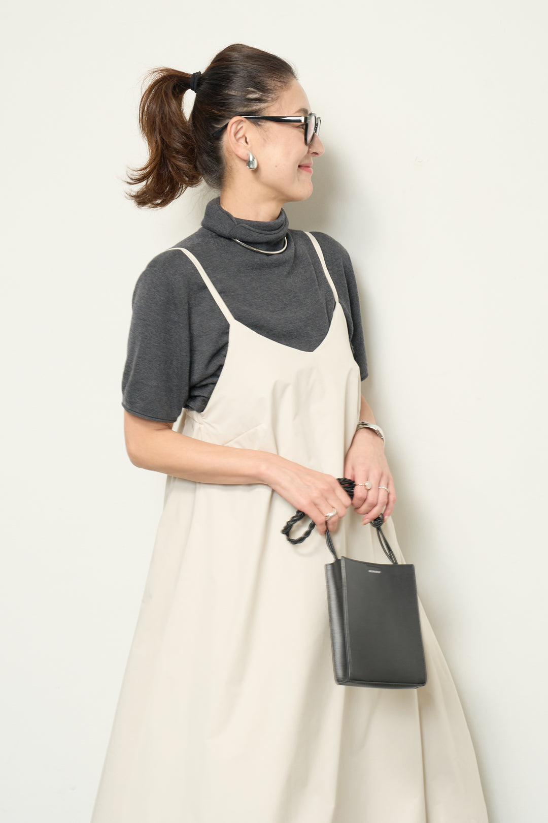 中綿バルーンキャミワンピース