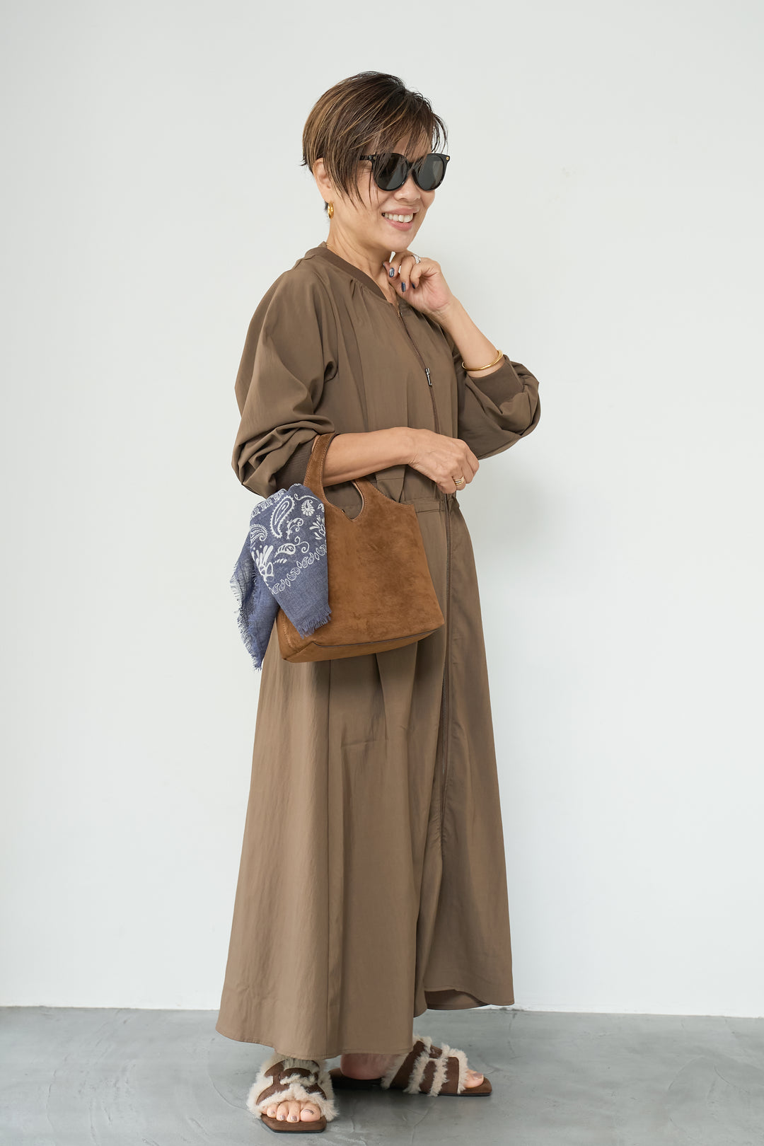 ブルゾンデザインワンピース