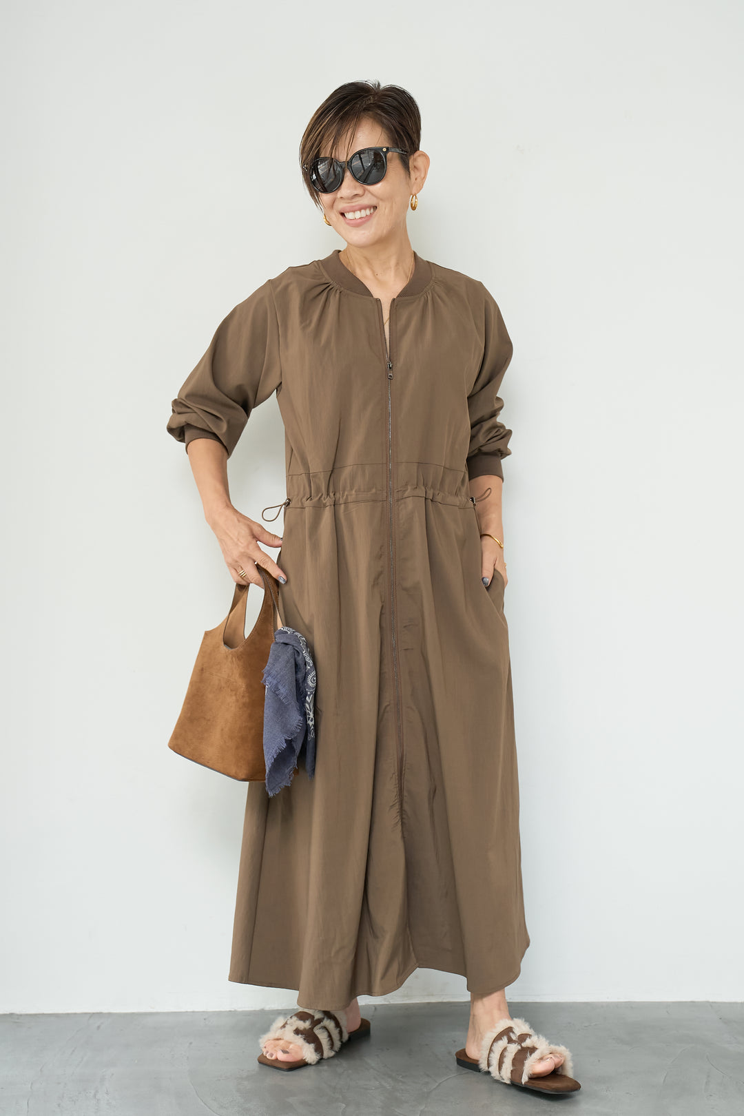 ブルゾンデザインワンピース