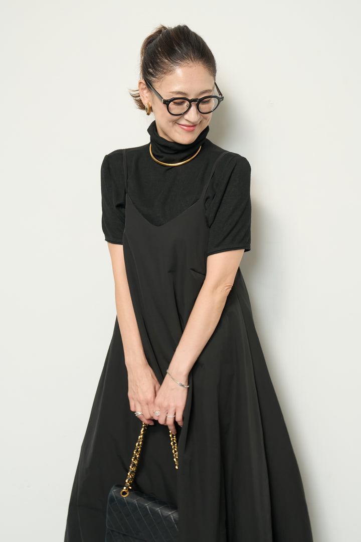 半袖タートル起毛カットソー