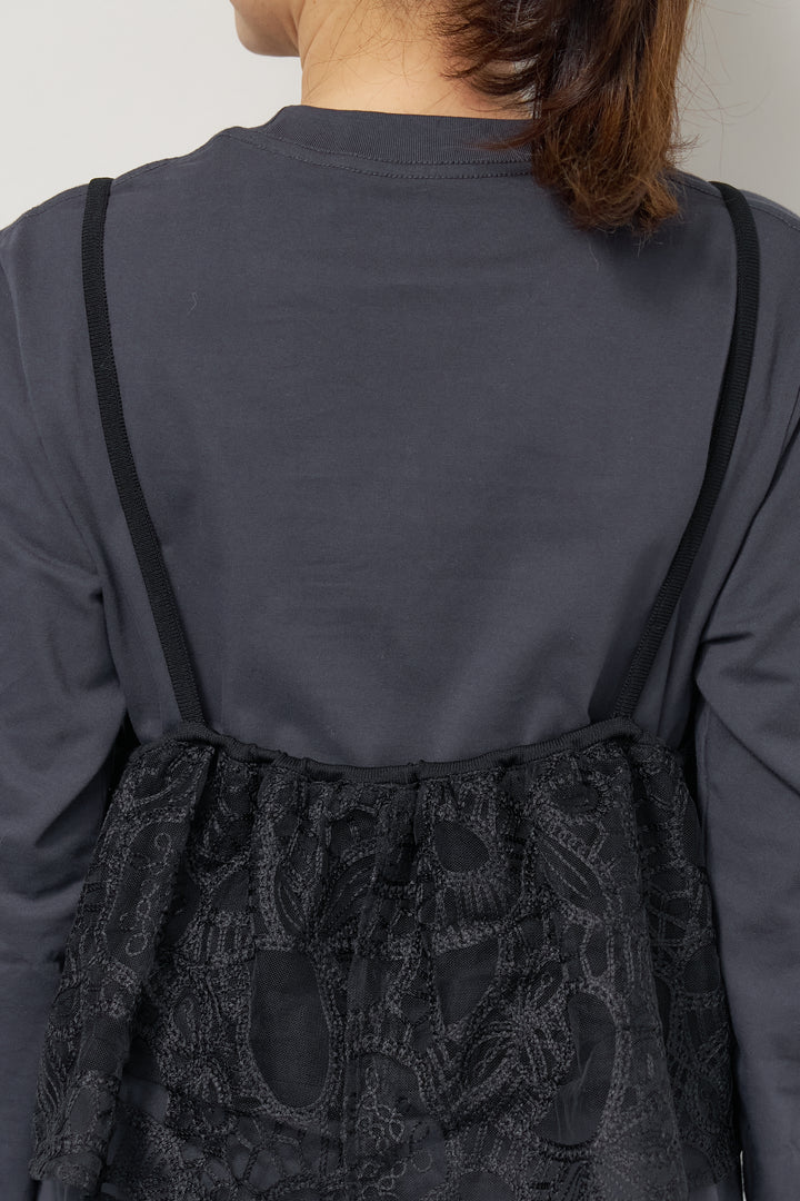 刺繍レースビスチェ