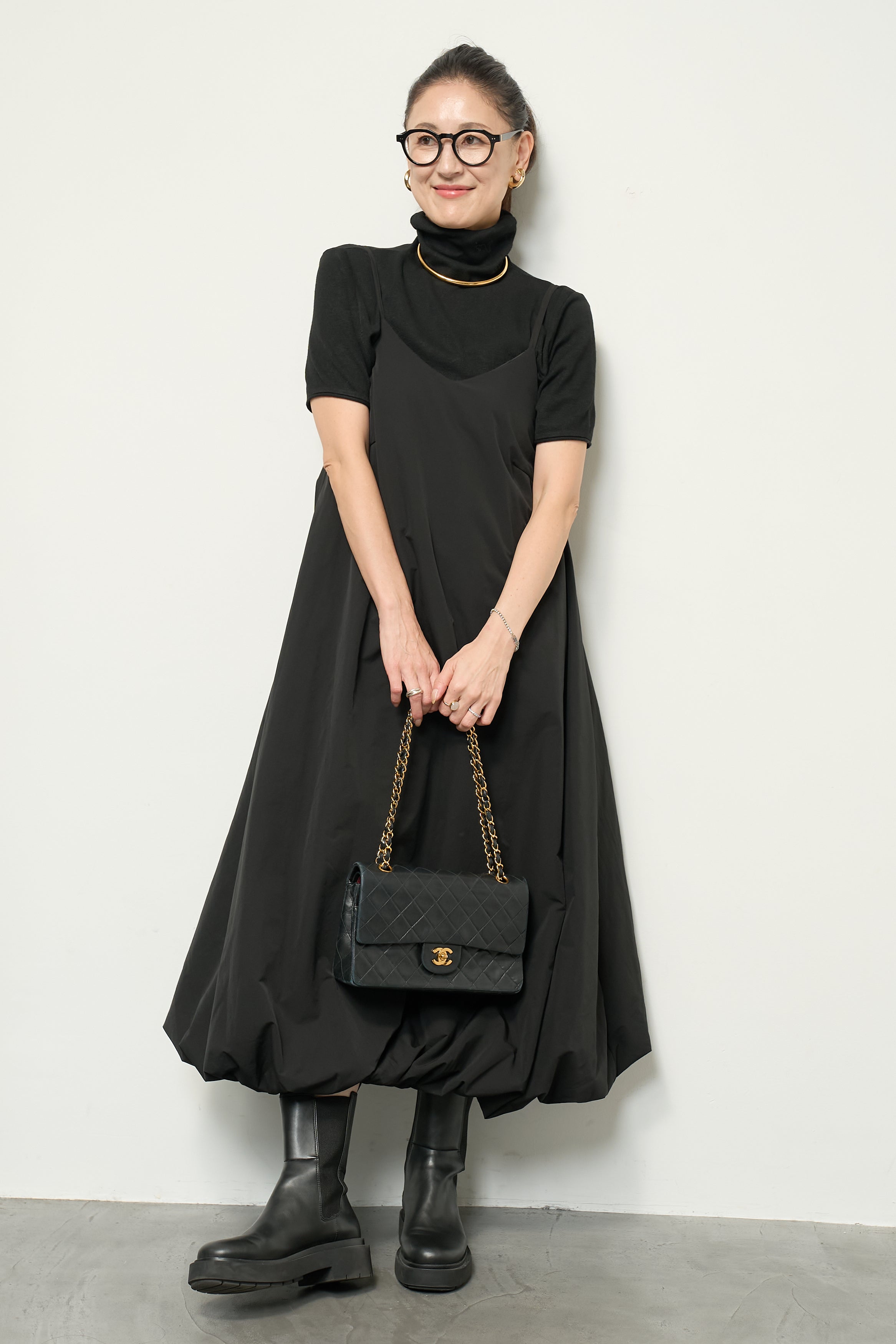 【新品、タグ付き】PLUS OTO.HA サイドプリーツニットワンピース ONE PIECE – plusotoha