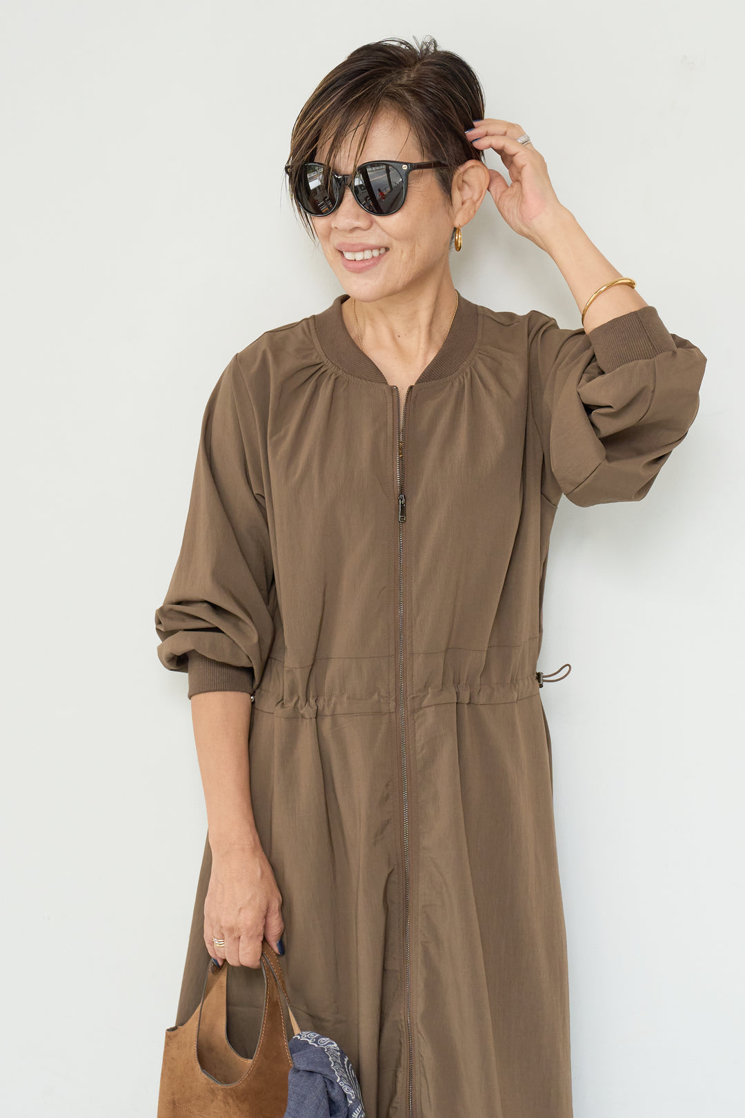 ブルゾンデザインワンピース