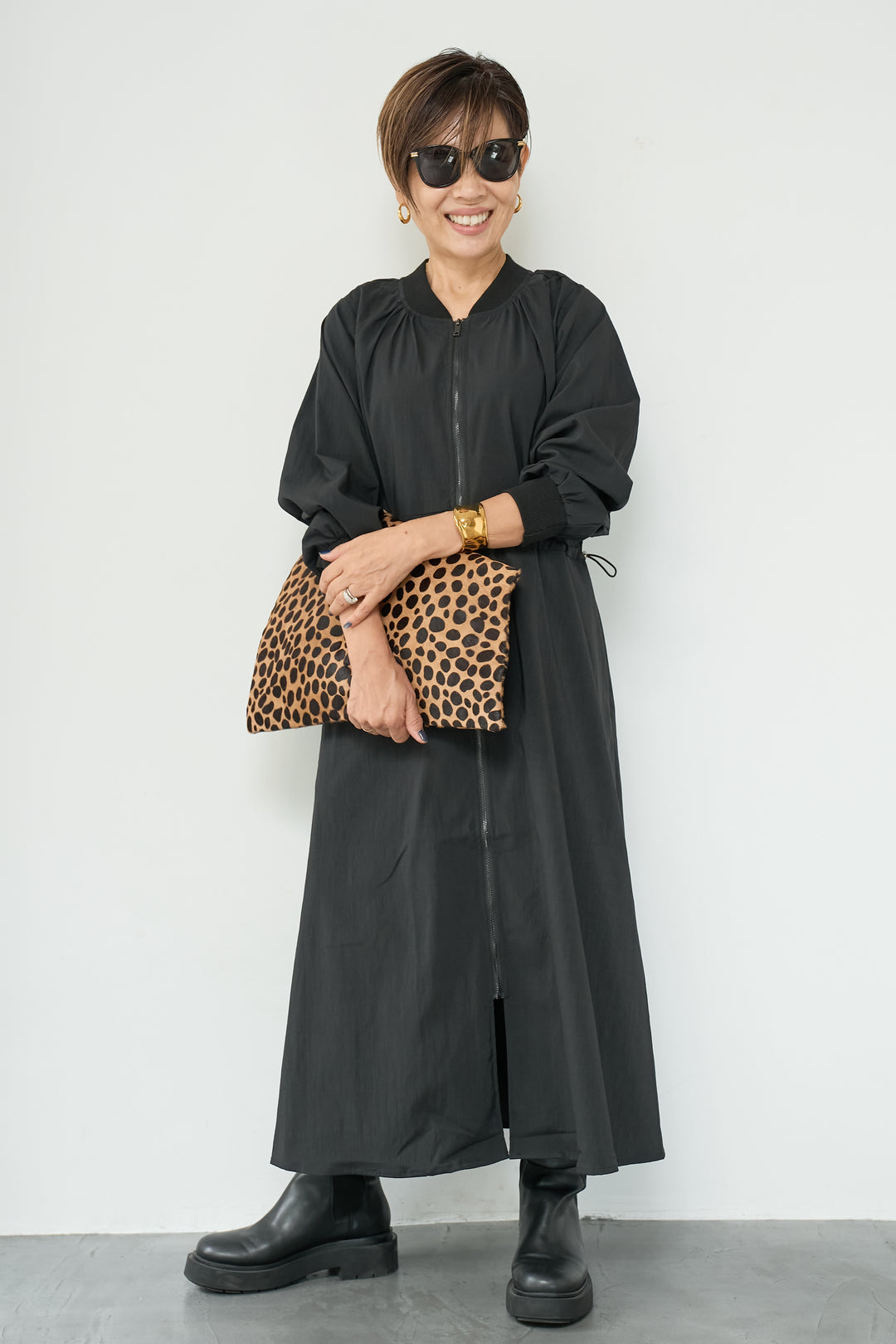 ブルゾンデザインワンピース