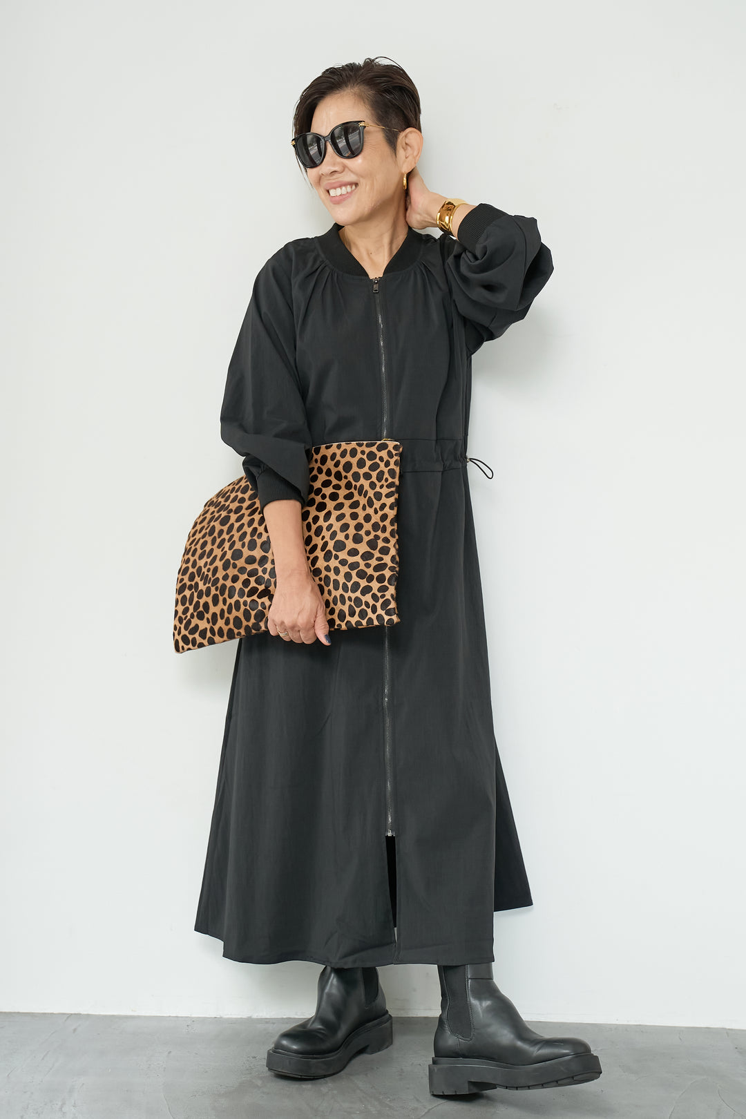 ブルゾンデザインワンピース